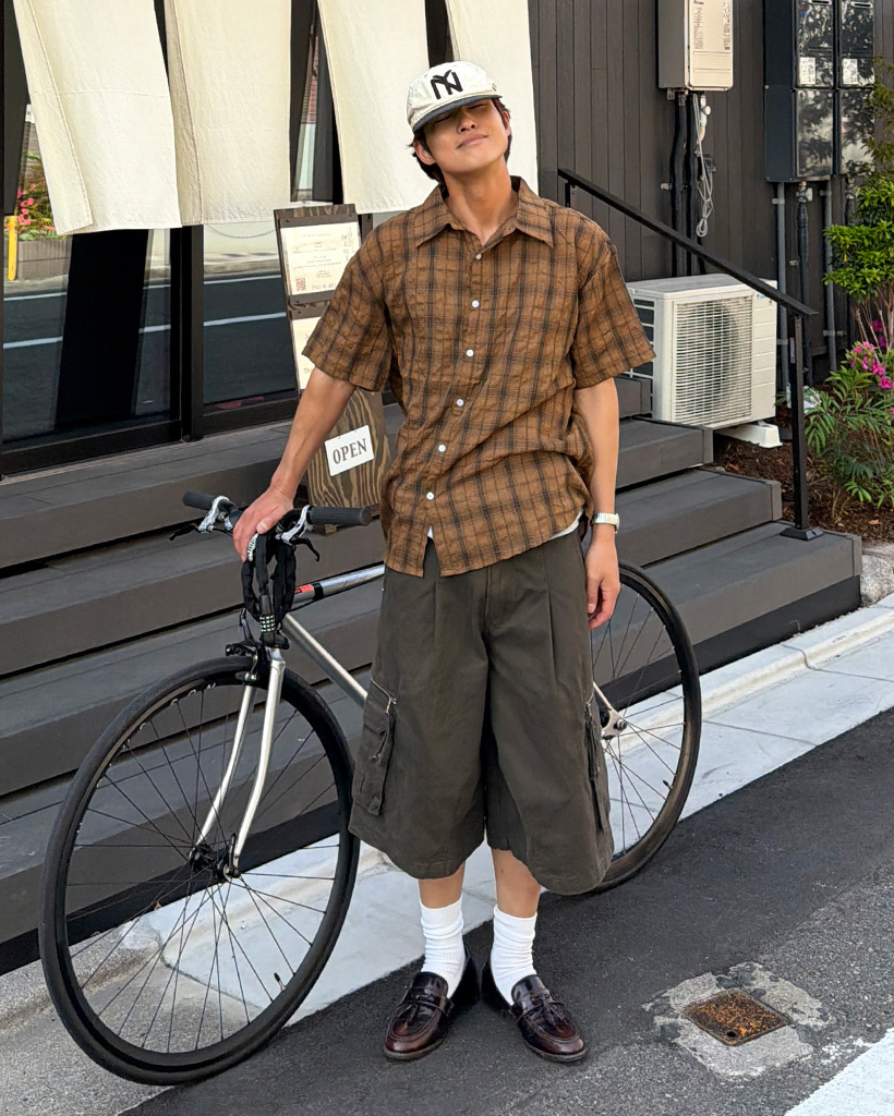 カーゴジップショートパンツ