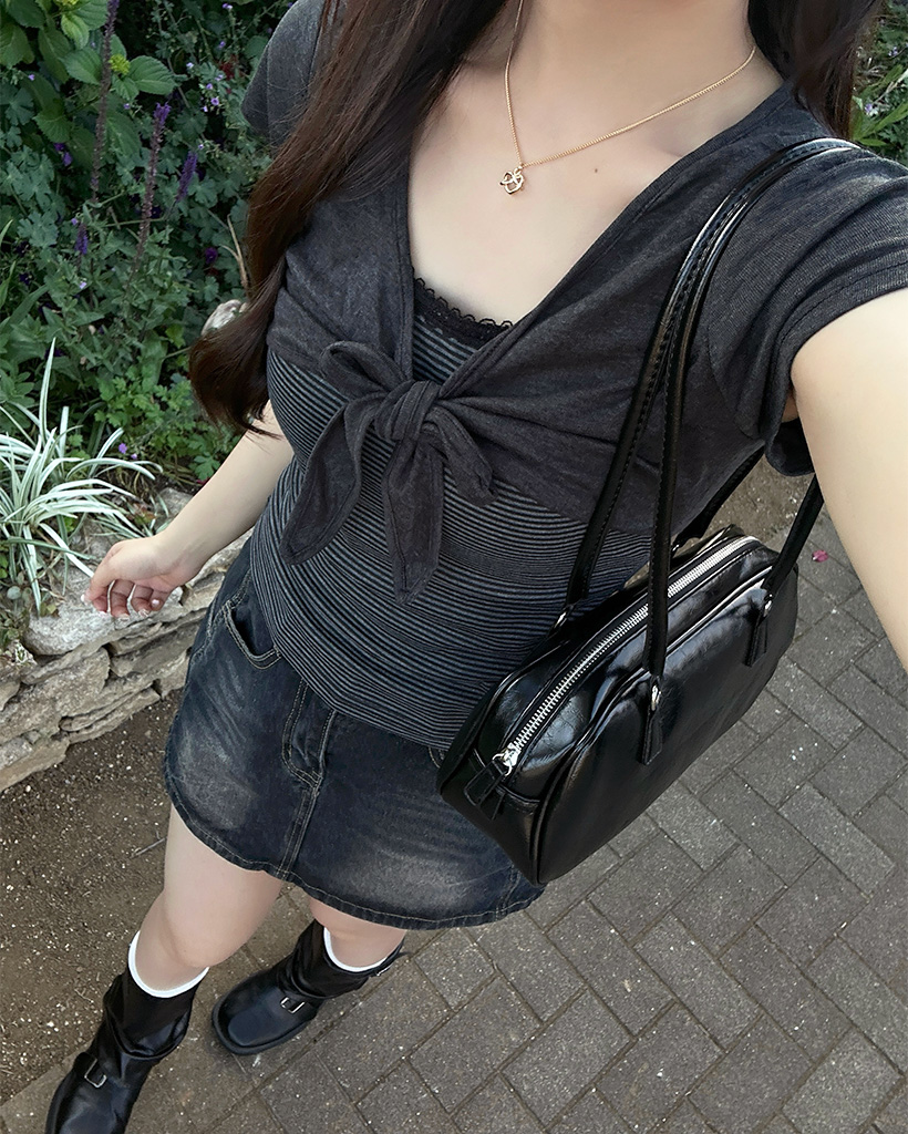 オーバルロングショルダーバッグ