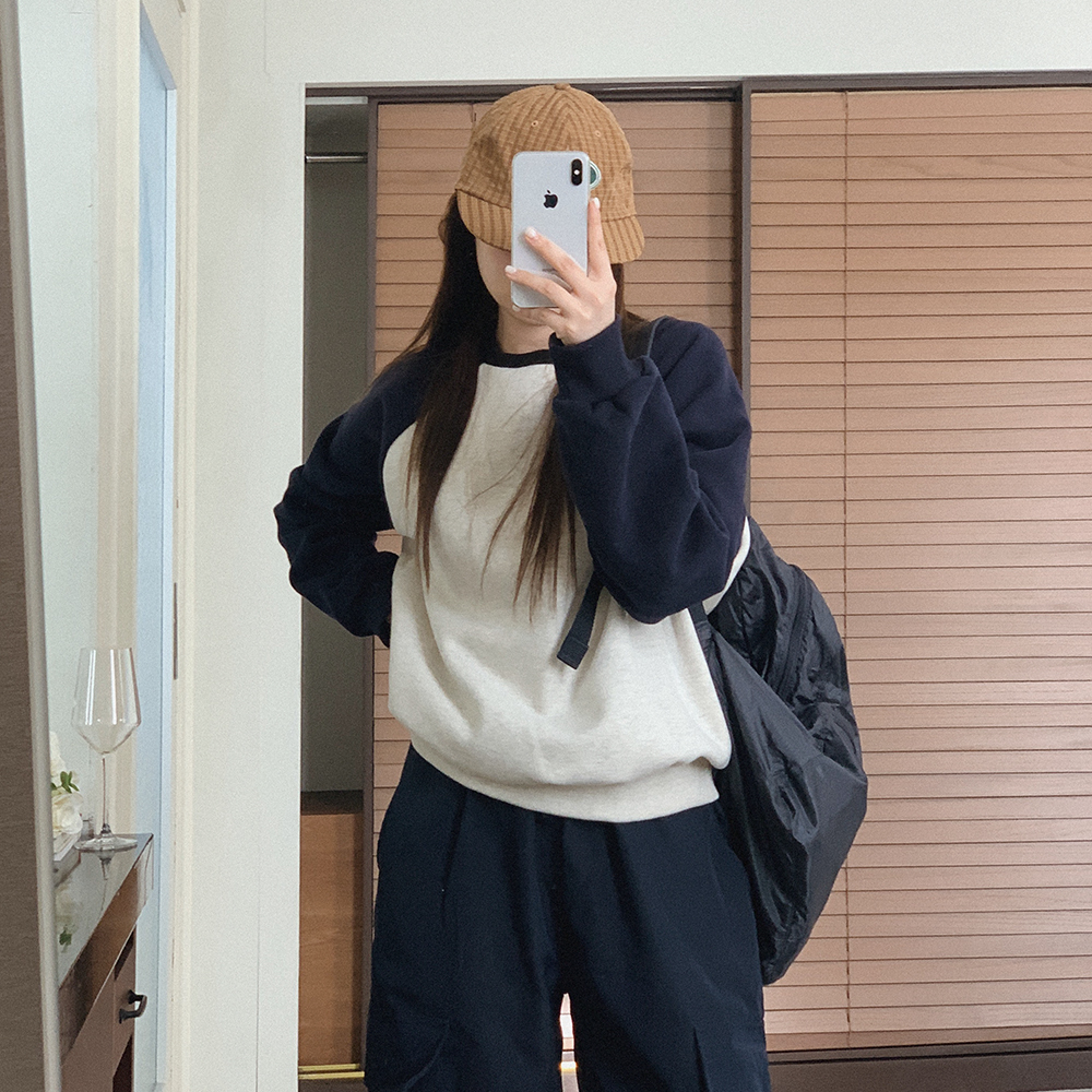 裏起毛 ラグラン スウェット