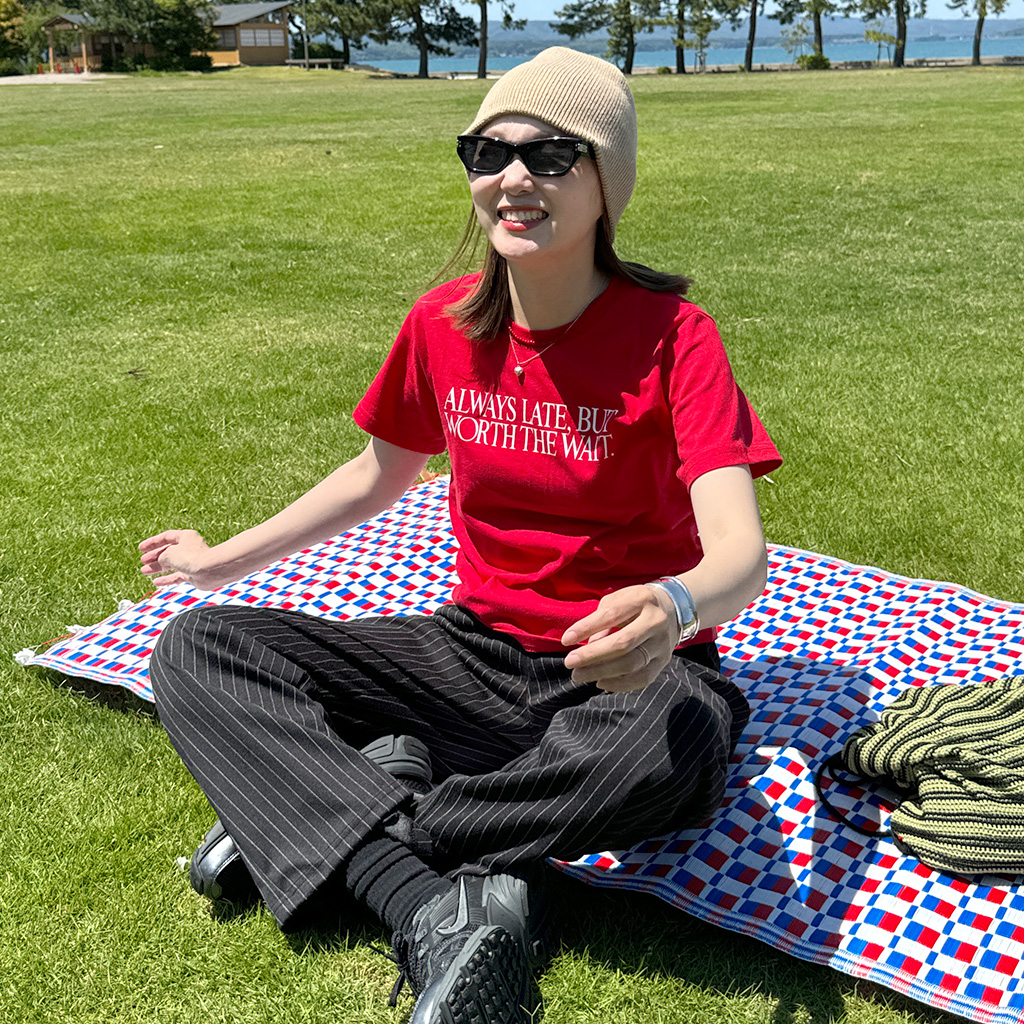 tシャツ メッシュコンビナンバリングロングスリーブTee レディース セール】メッシュコンビナンバリングロングスリーブTee（Tシャツ