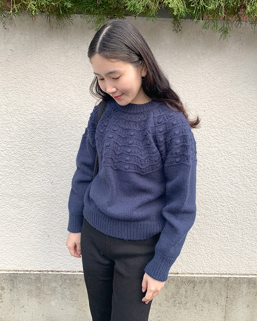 ポンポンウィンターニット