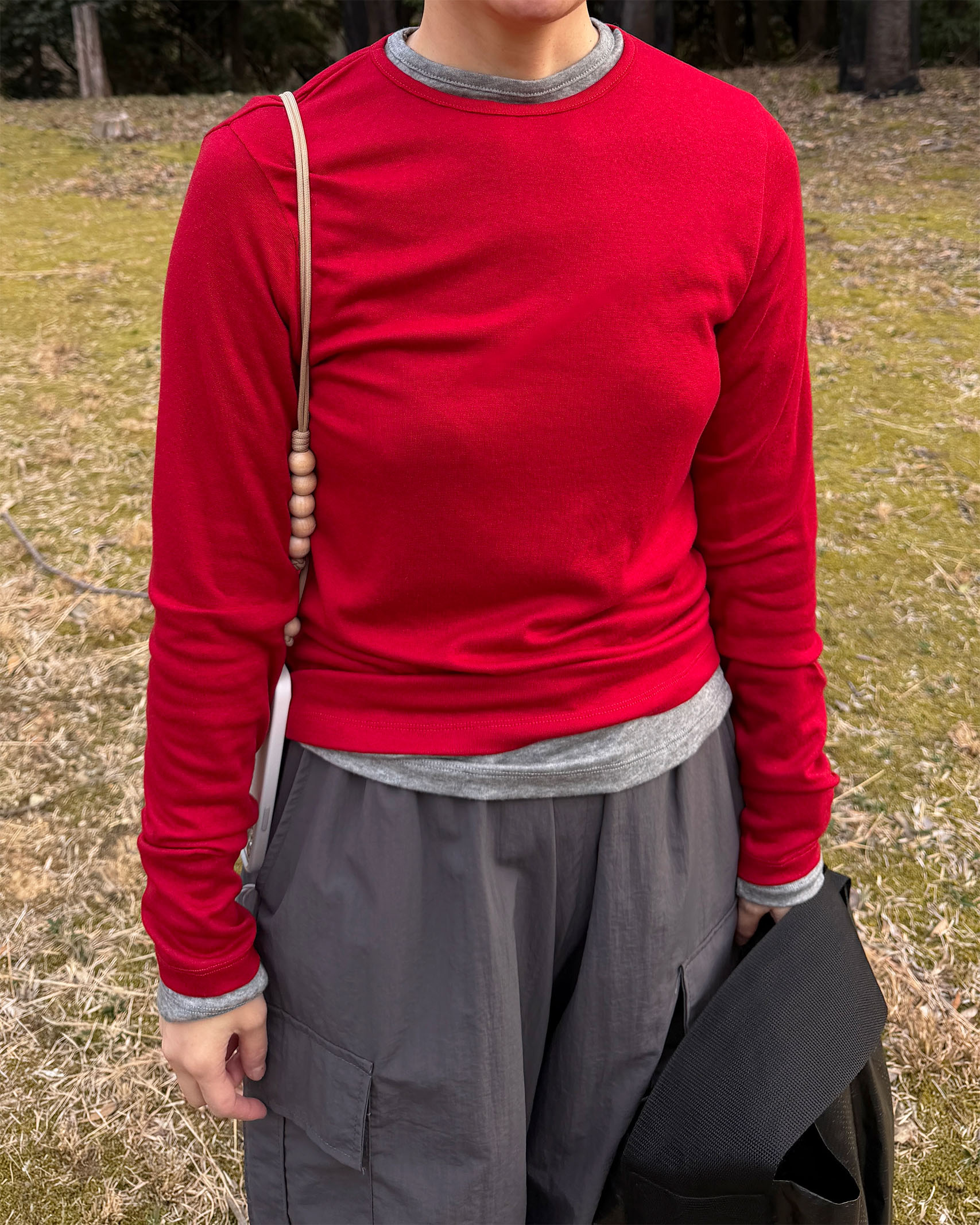 テンセルレイヤードTシャツ