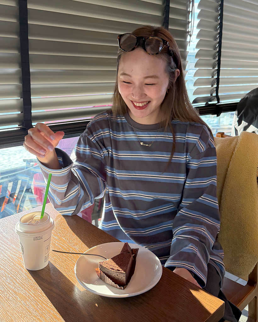 ルーズボーダーロングTシャツ