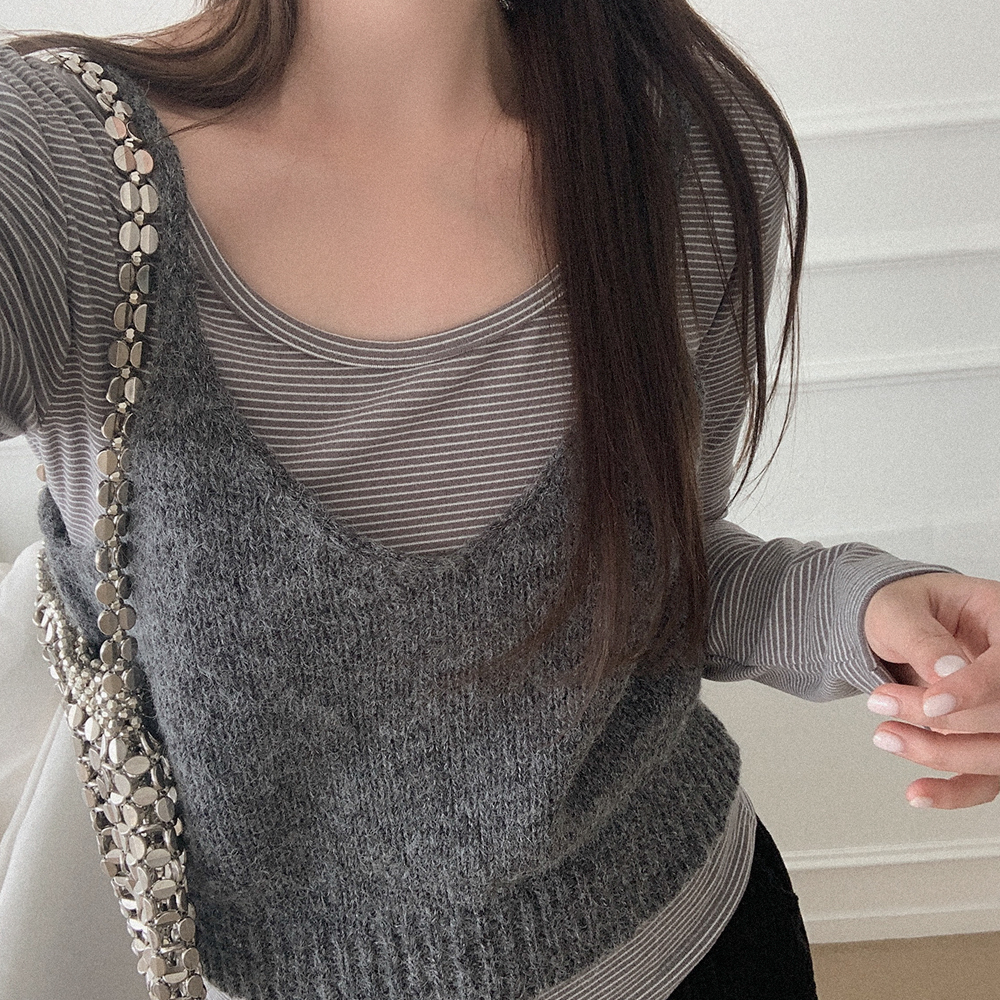 アルパカ ニット ビスチェ