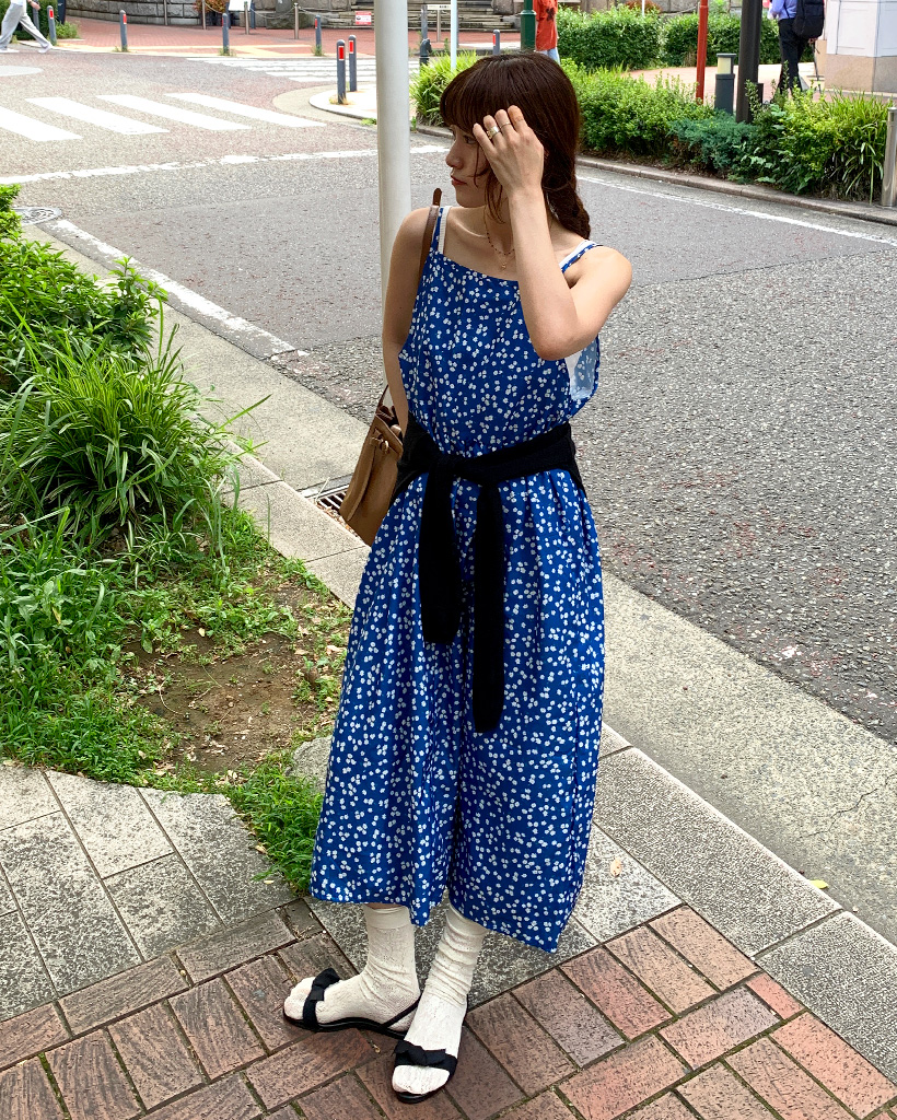 ホルターネックエスニックアシンメトリーティアードロング