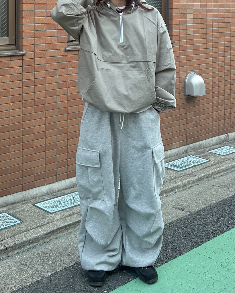 （ユニセックス）サイドビッグポケットスウェットパンツ