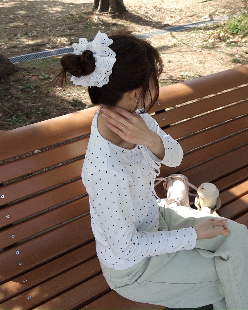 ダブルレースヘアシュシュ