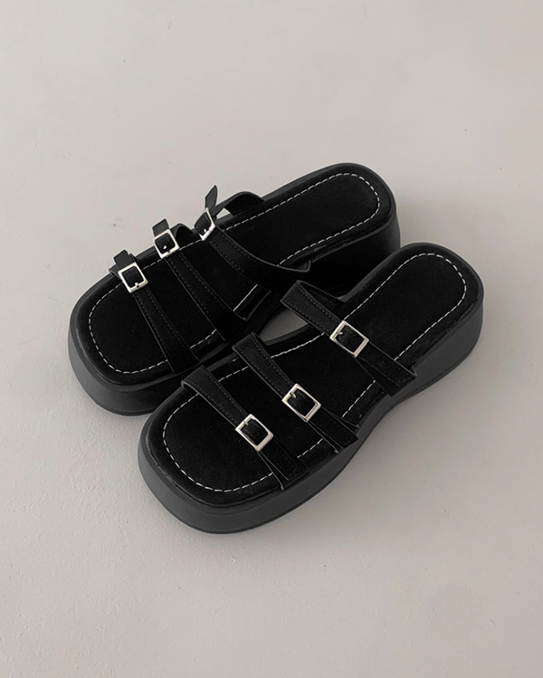 4cm)リボンシースルーメッシュミュール(2color) | ファッション