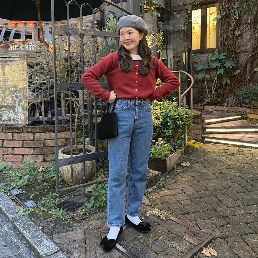 ゴールドボタンニットカーディガン | ファッション通販サイト NUGU