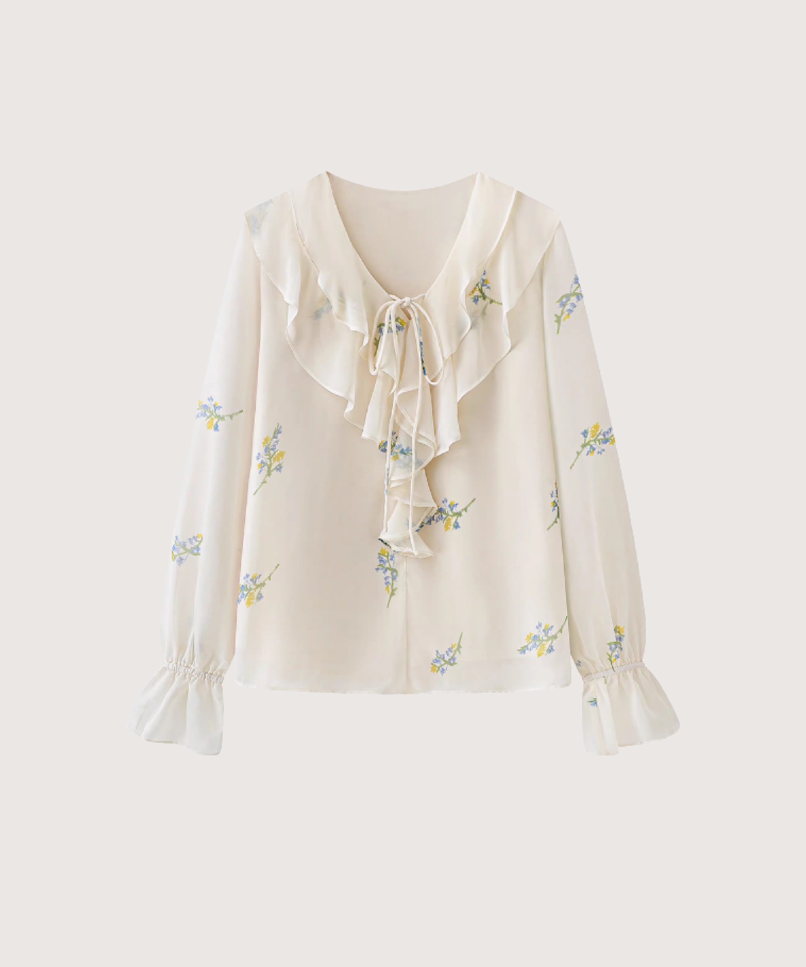 スイートフローラルフリルブラウス