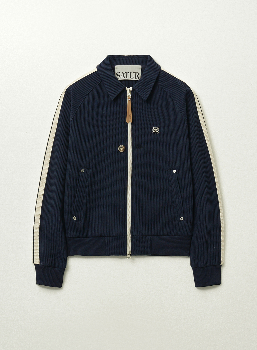 W) Lawton Velour Collar Jacket - Black | ファッション通販