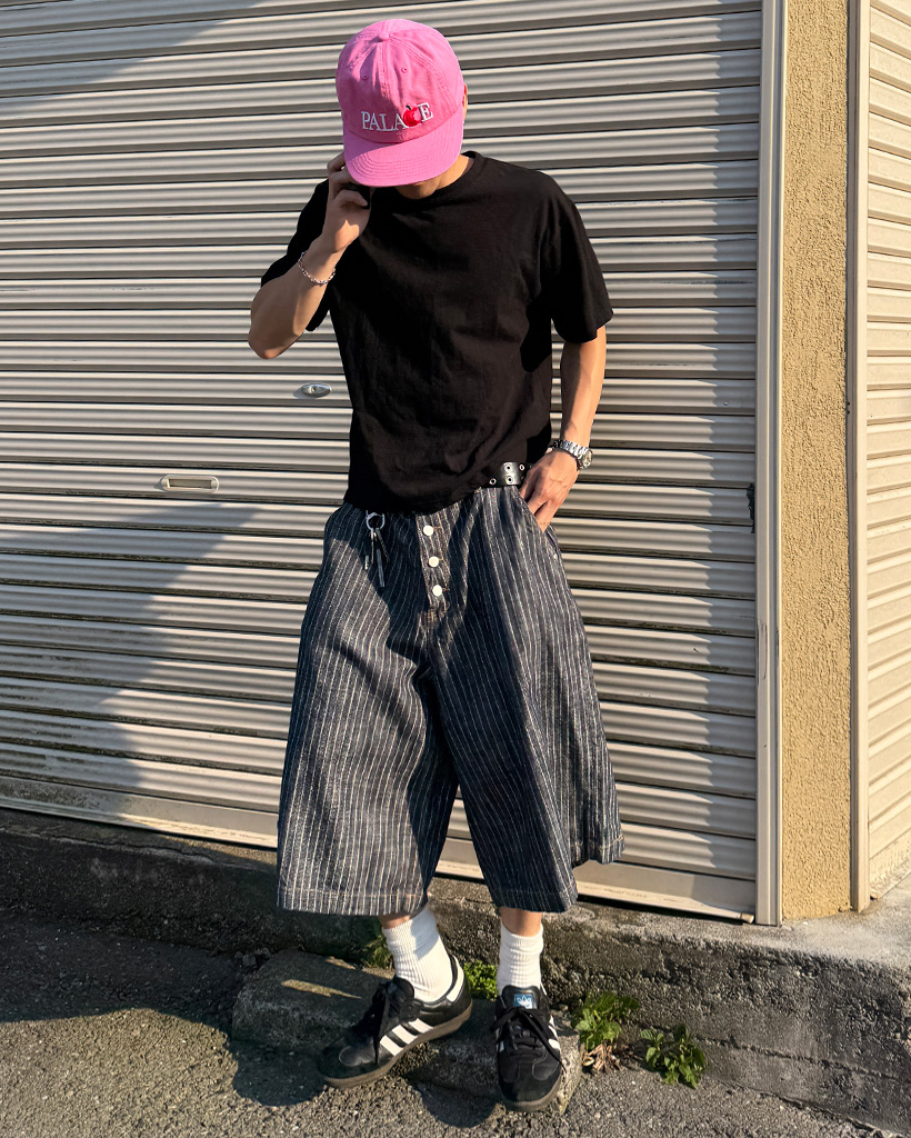 ヒッコリーデニムバミューダ