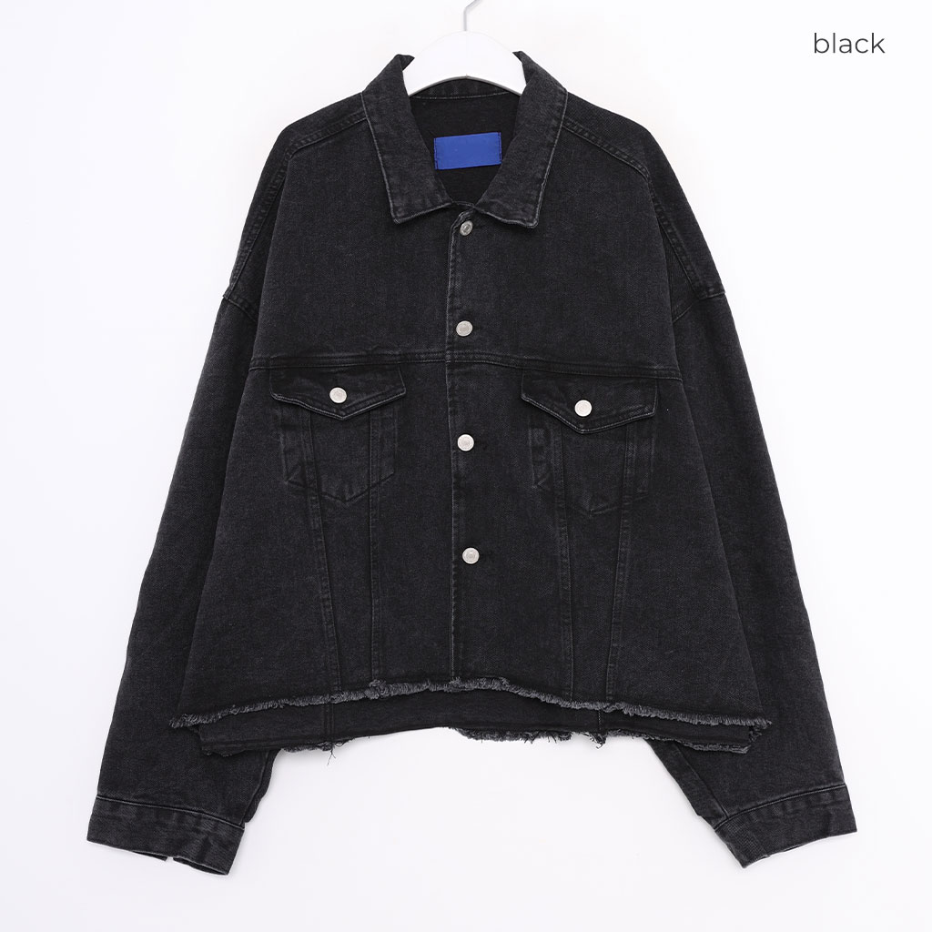 セミクロップダメージデニムジャケット | ファッション通販