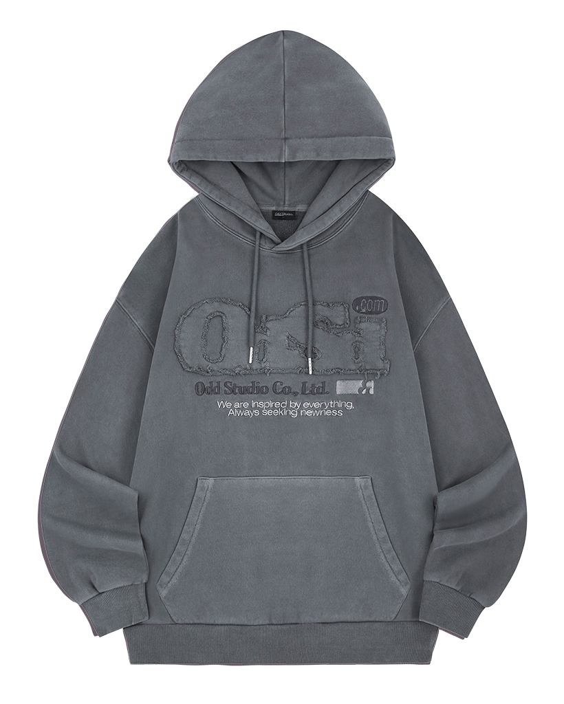 XG PigmentDyedPulloverHoodie パーカー フーディー LOGO PATCH PIGMENT DYED ZIP UP SWEAT HOODIE（パーカー）｜X