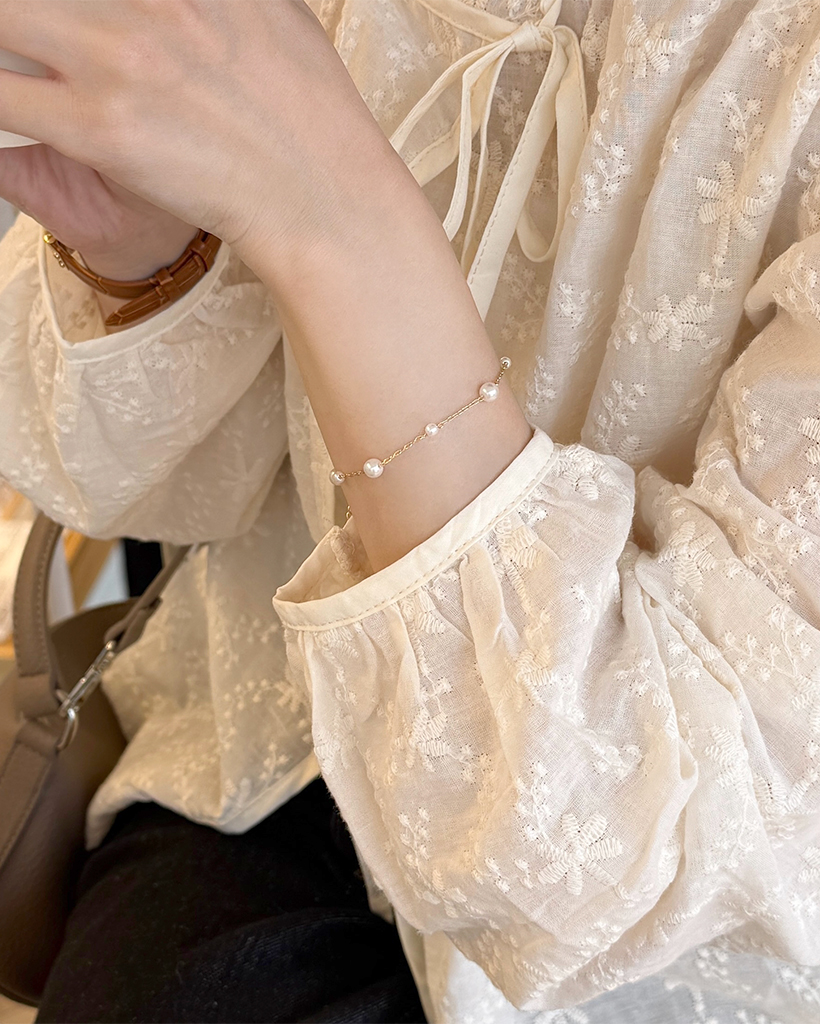 パールポイントブレスレット