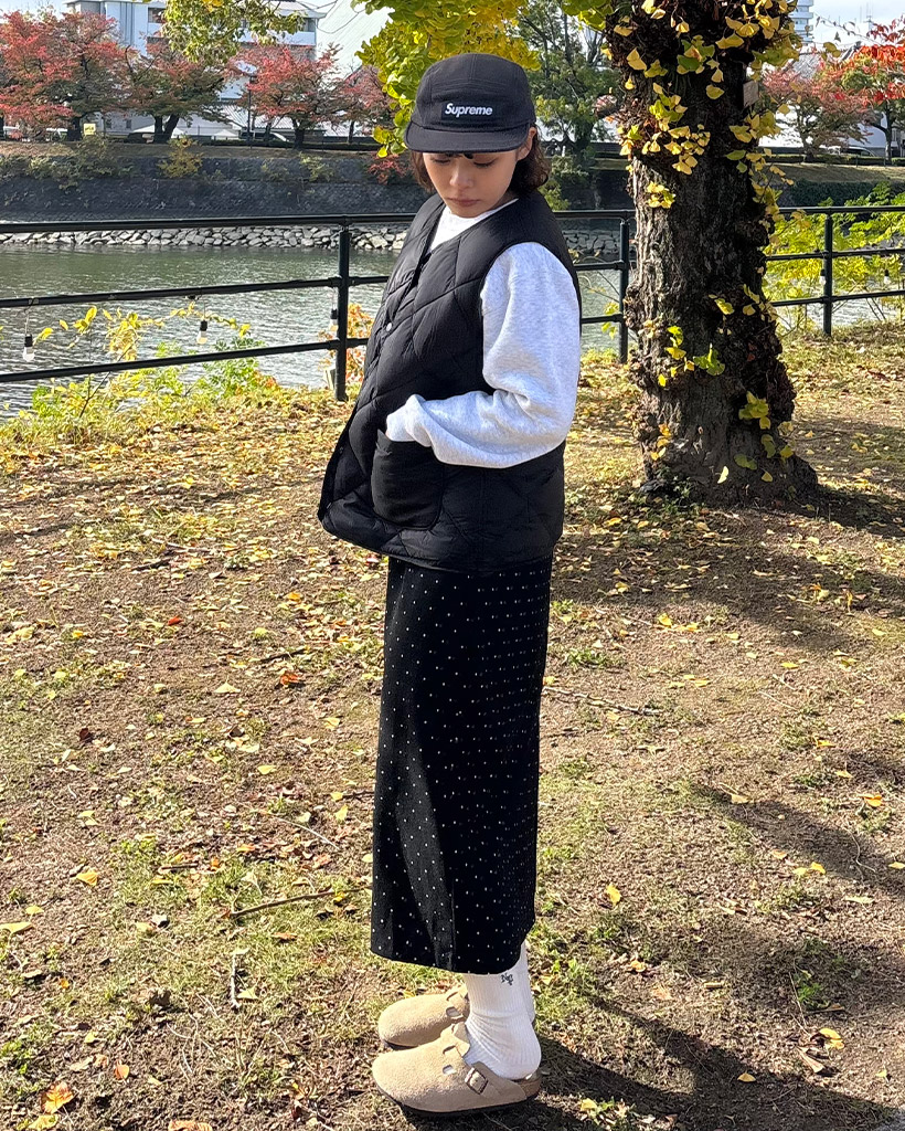 ドットロングスカート