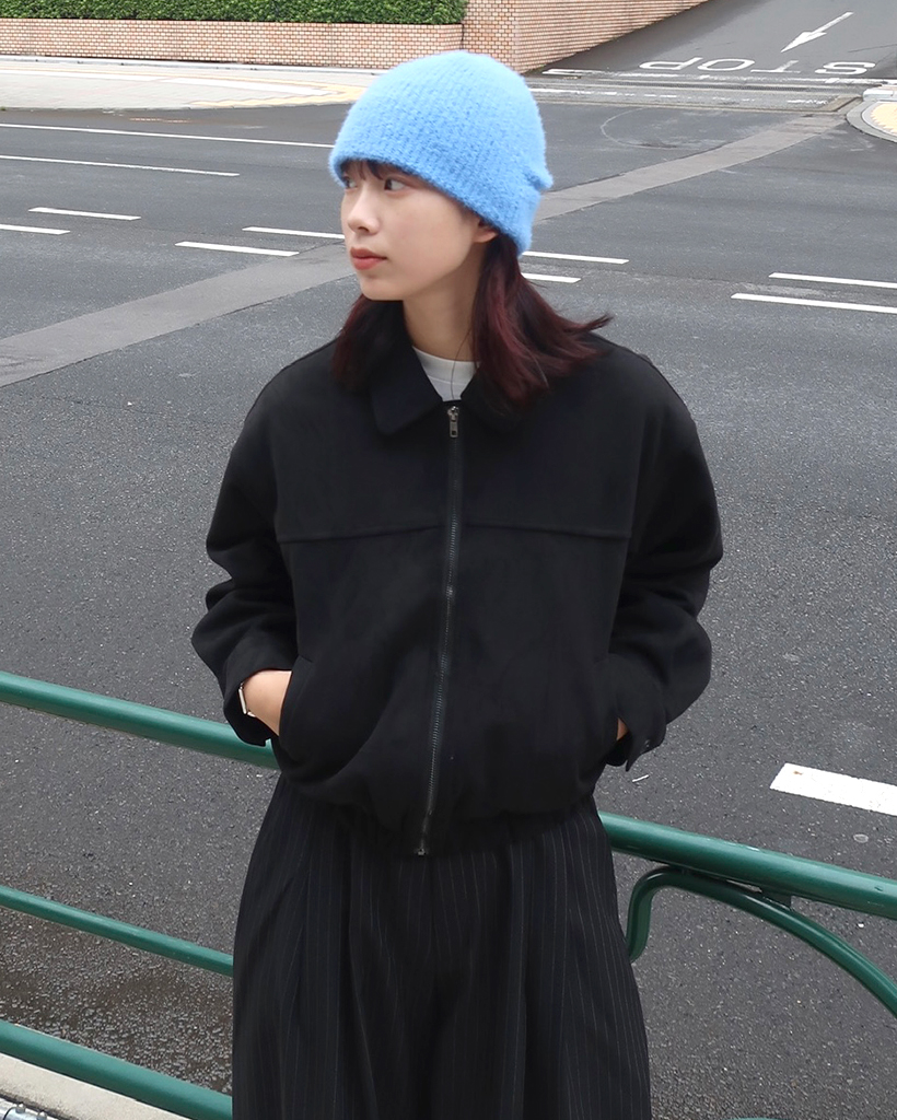 スエードブルゾン