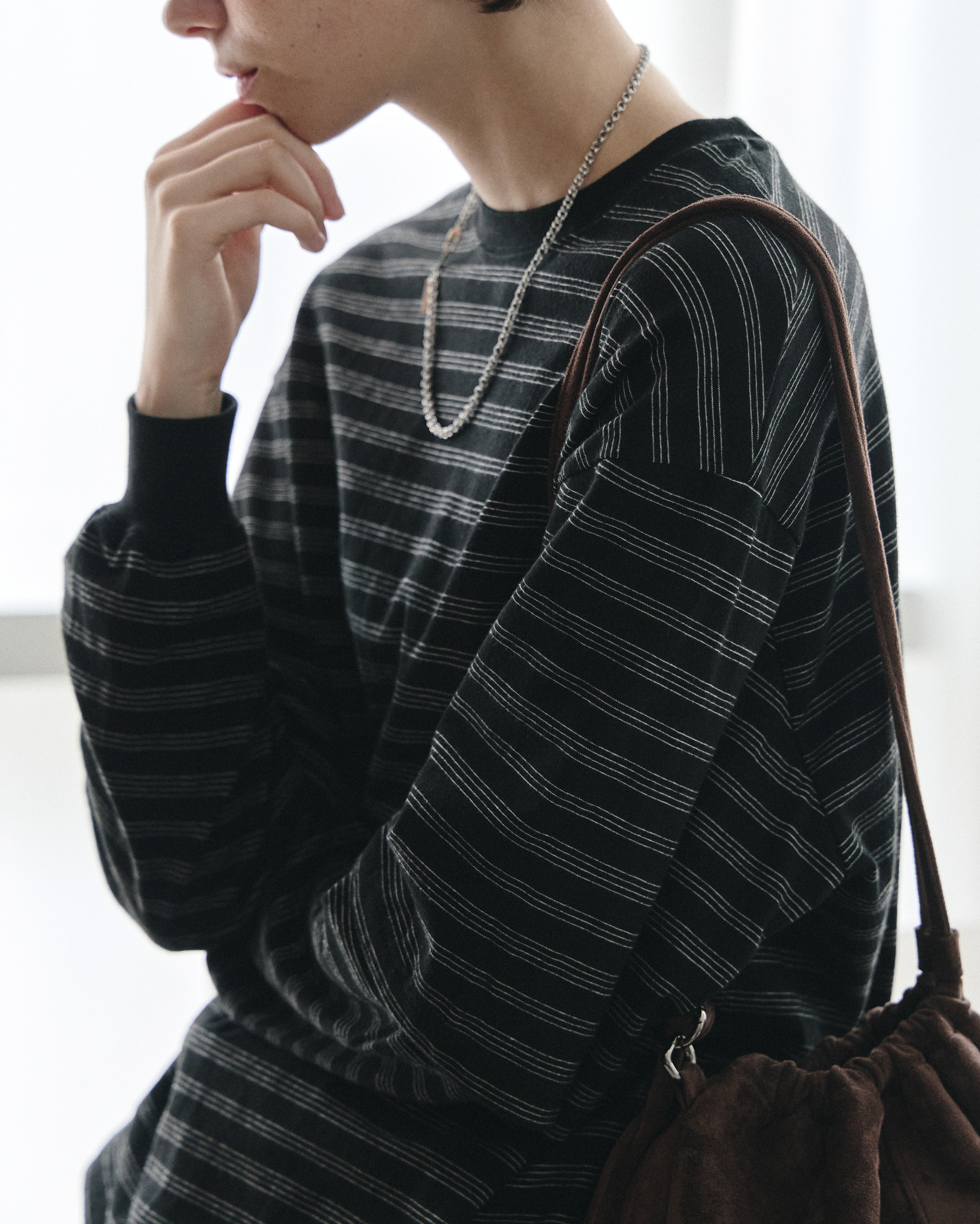 dogs ロンT ブラックバージョン ORIGINAL) ボーダーレイヤードロンT (black) | ファッション通販サイト