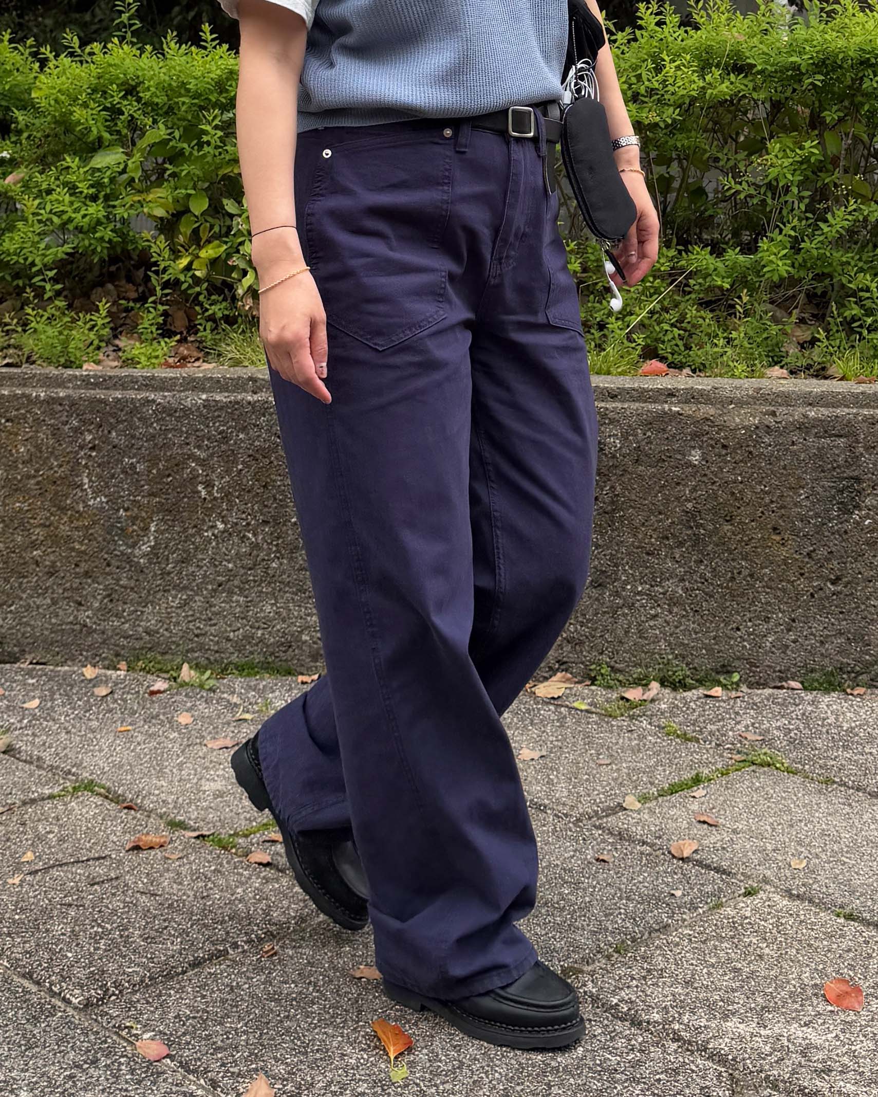 コットンヘリンボーンパンツ