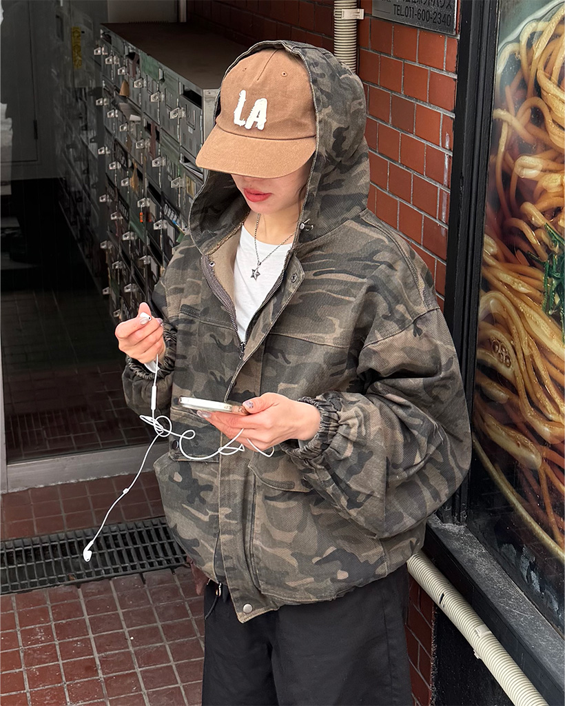 コットンフードジャケット