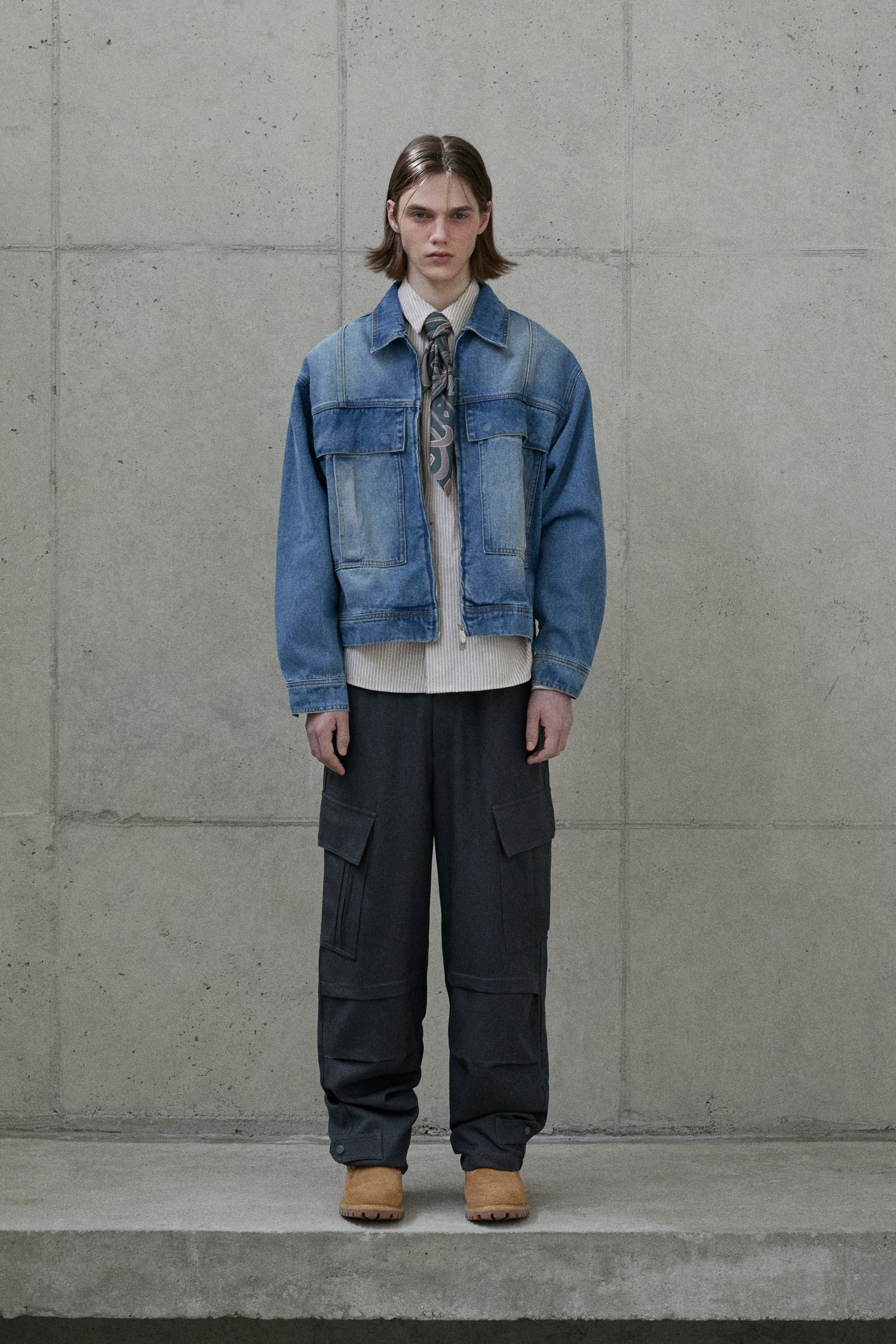 Oversized Max pocket Trucker jacket | ファッション通販サイト