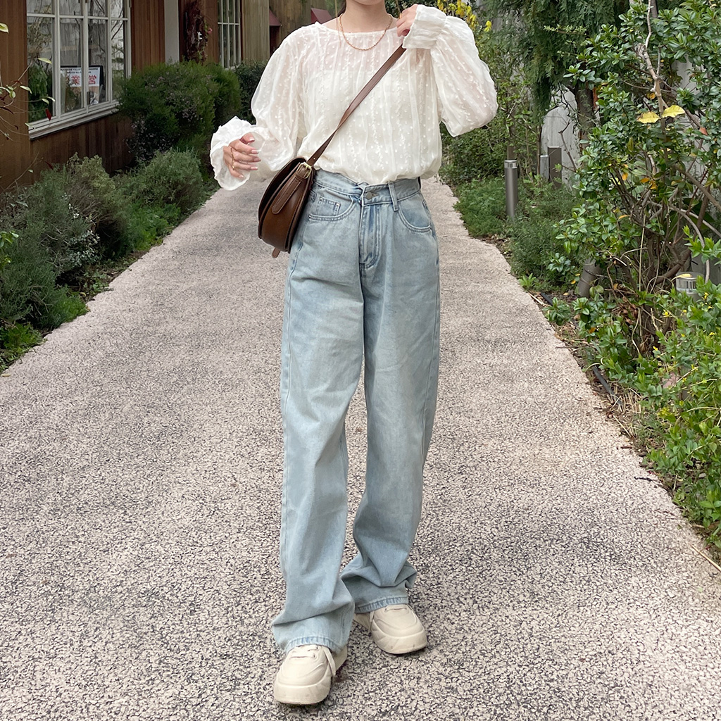ベーシックワイドデニムパンツ | ファッション通販サイト NUGU