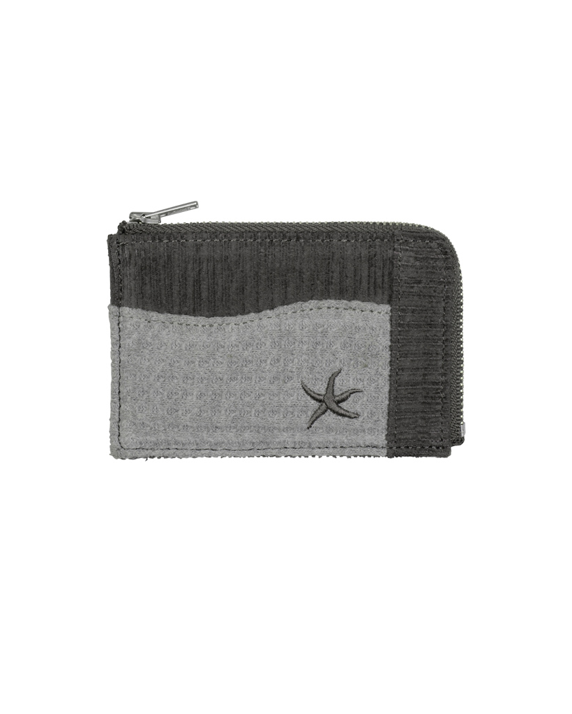 TCM waffle card wallet (charcoal)