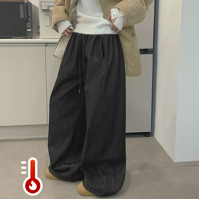 裏起毛バルーンワイドジョガーパンツ
