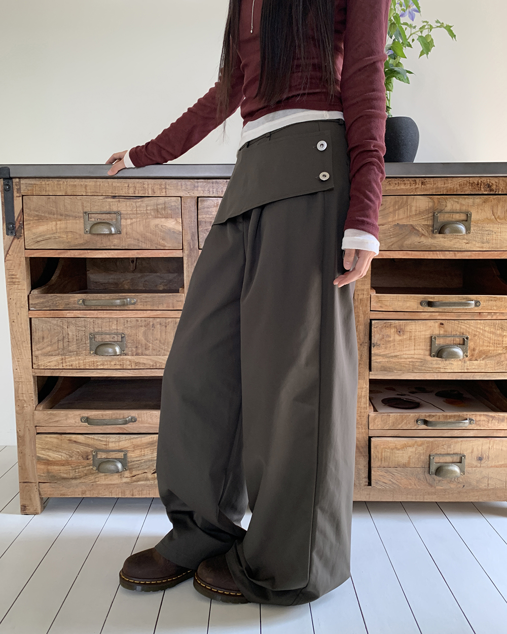 【みみこ】美品DRAWER タック入りパンツ みみこ】美品DRAWER タック入りパンツ みみこ様専用】美品DRAWER