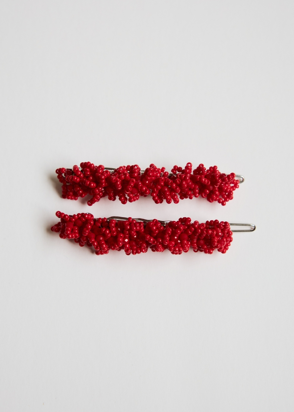 Red Celosia Flower Hair Pin