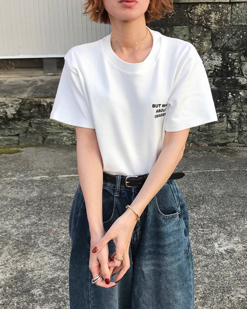 レタリングロゴ半袖Tシャツ