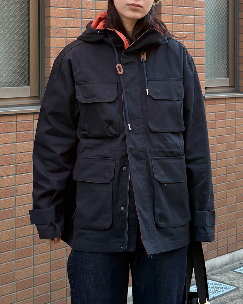 (ユニセックス)4ポケットオーバーサイズジャンパー