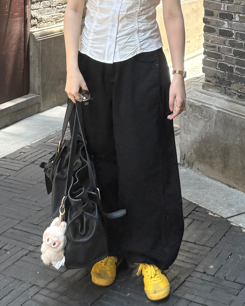 サイドタック入りワイドパンツ | ファッション通販サイト NUGU