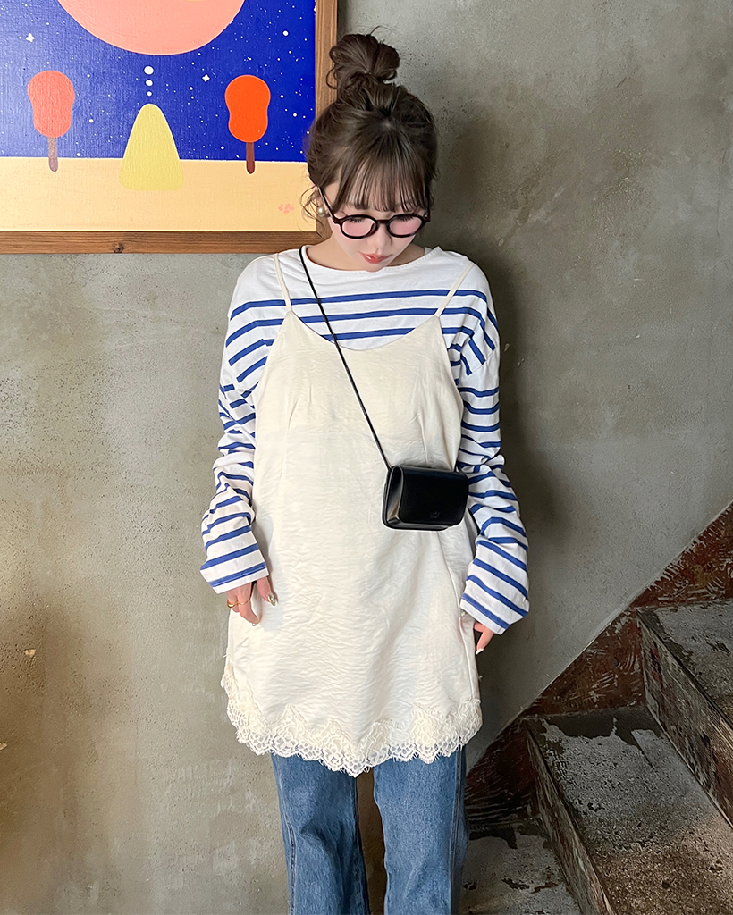 レースビスチェワンピース