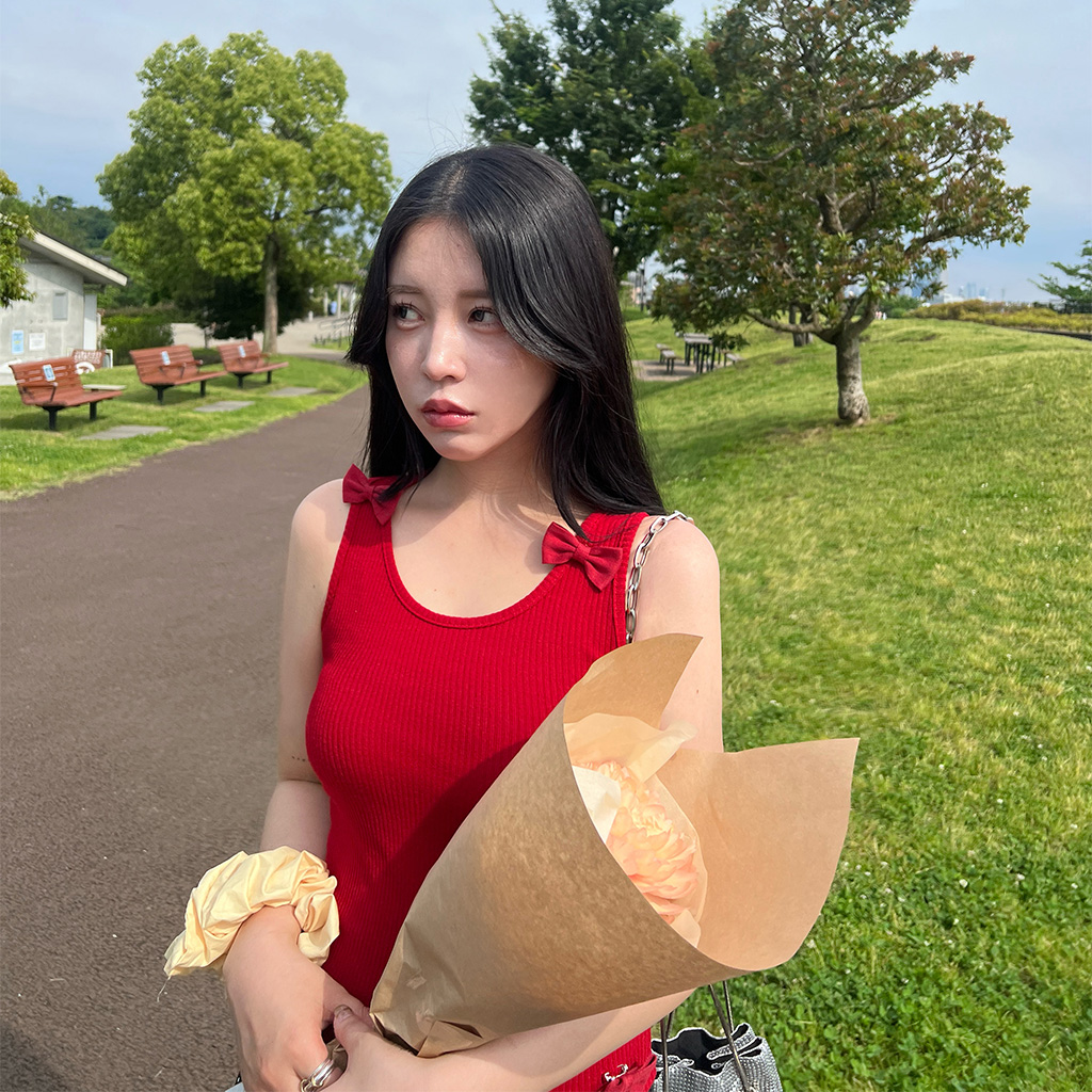 ショルダーリボンタンクトップ | ファッション通販サイト NUGU