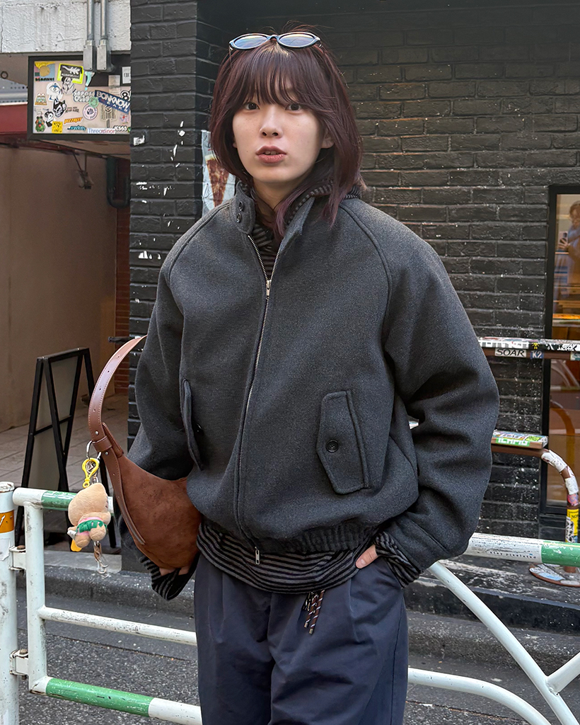 (ユニセックス)クラシックウールブルゾン