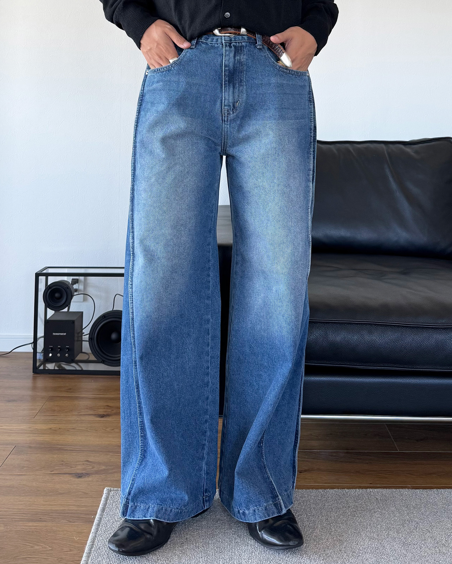 サイドラインデニムパンツ | ファッション通販サイト NUGU