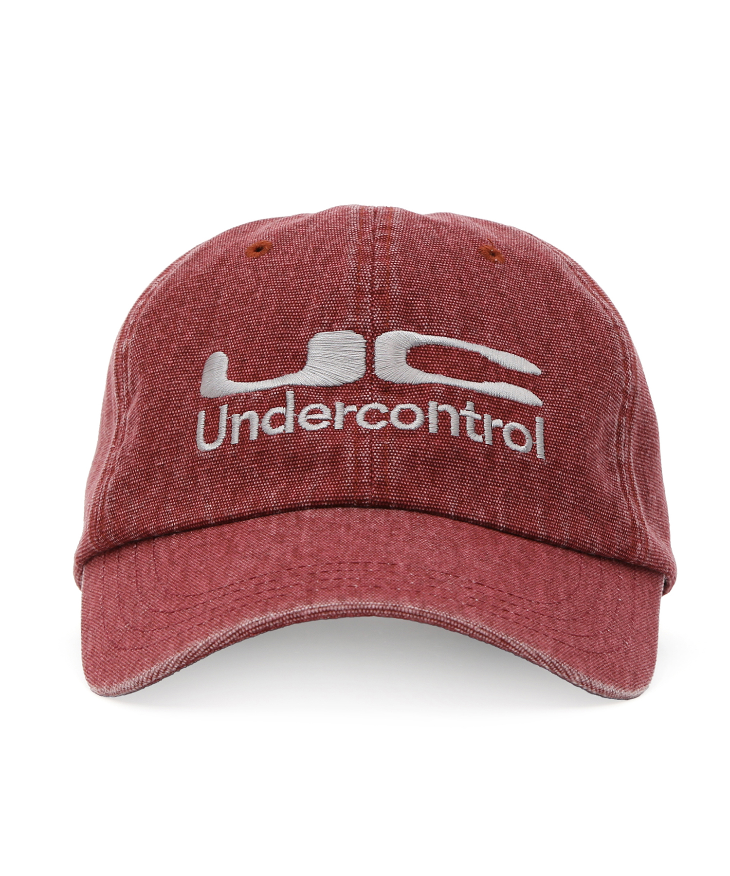 【BADBLOOD】オバル ロゴウォッシュド キャンプキャップ - ベ UC / BIO WASHED B B / OX RED(ウォッシンｸﾞ コットン ﾍﾞース