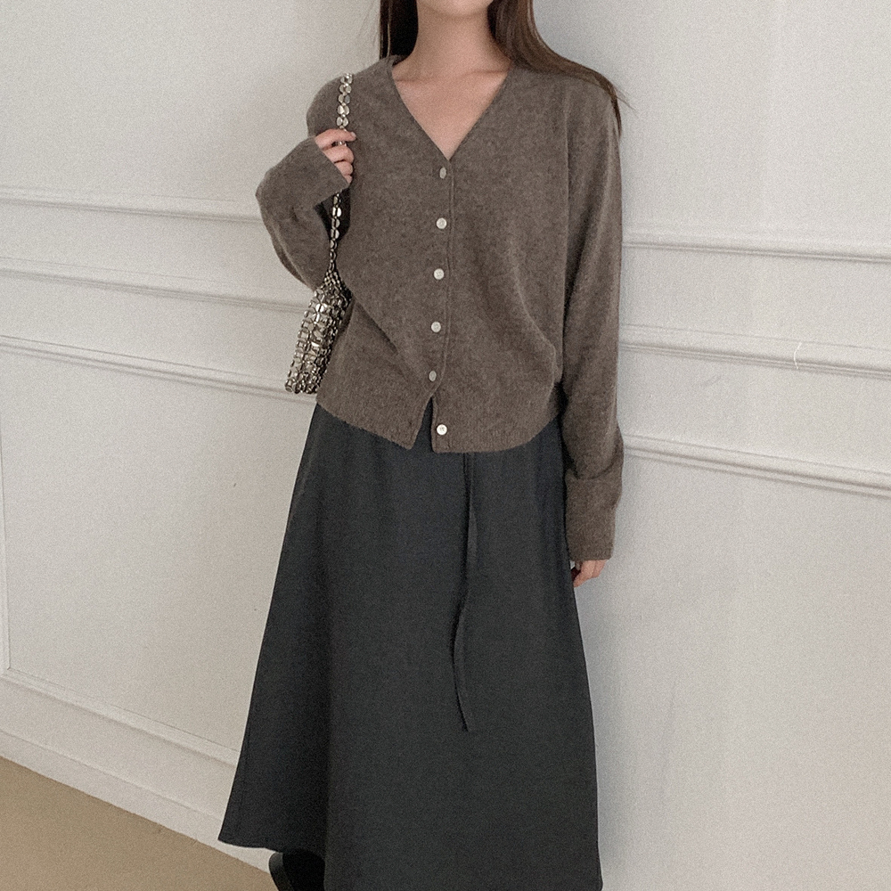 ヘアリー Vカーディガン ヘアリーVネックニットカーディガン | ファッション通販サイト NUGU