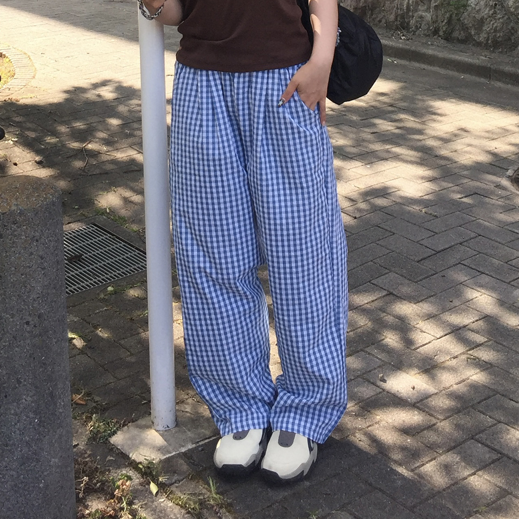 【新品】PEARLY GATES EVALET ギンガムサッカー　パンツ　6 新品】PEARLY GATES EVALET ギンガムサッカー パンツ 6 Pe