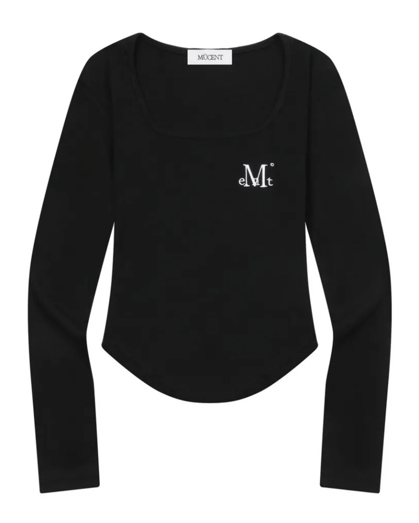 Aina Slim Fit Square Neck Rolled Tee (4 Colors)