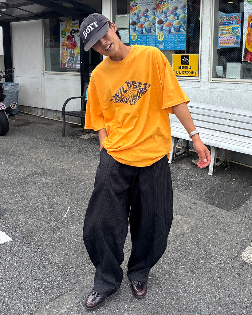 （ユニセックス）wildオーバーフィットハーフスリーブTシャツ