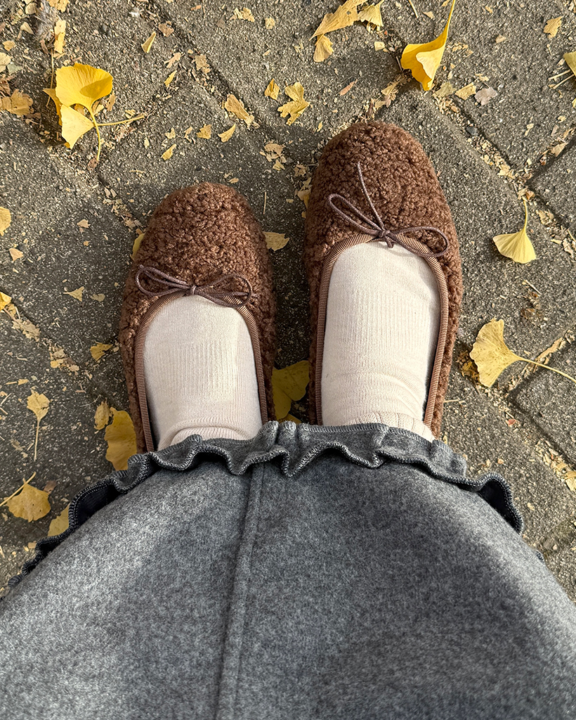 ブークレーフラットシューズ