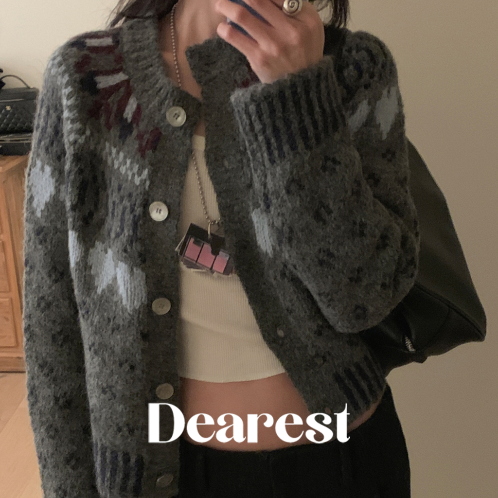 [Dearest] オートミールスウェット Dearest] ロゴ刺繍起毛スウェット(オートミール) | ファッション