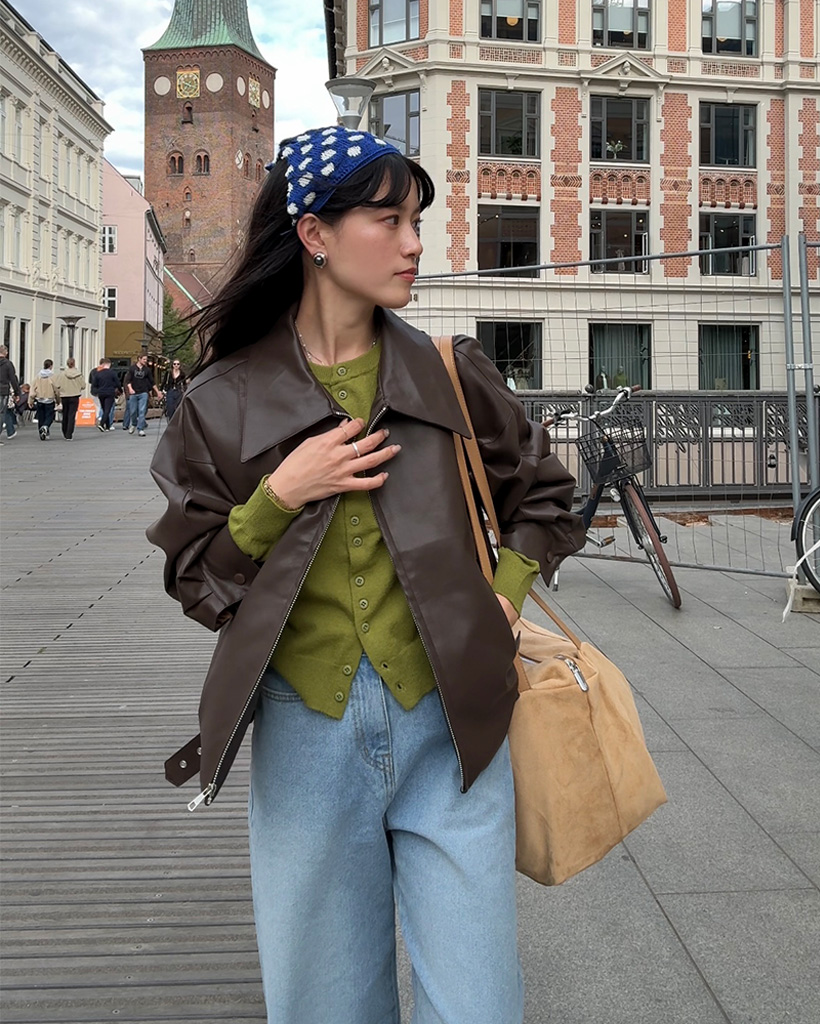 美品✨バルマン レザージャケット ビッグカラー 羊革 光沢感 グレージュ M相当 2657825550.jpg?1738484010