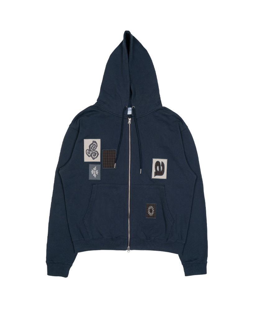 TCM frame hooded zip-up (brown) | ファッション通販サイト NUGU