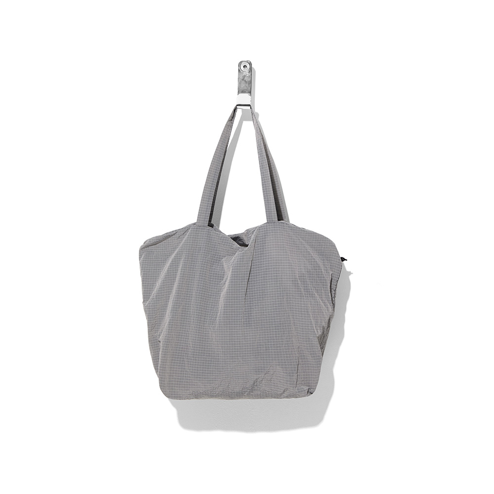 Packable Nylon Small Keyring Bag Gray
