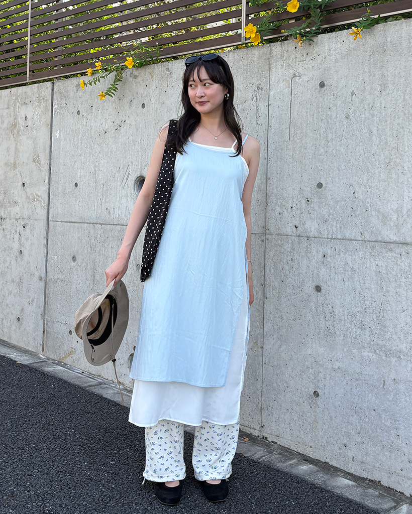 ★ rolarola★ TIE RIBBON SLEEVELESS ONEPIECE IVORY 50085896 TIE RIBBON SLEEVELESS ONEPIECE IVORY - ROLAROLA | 60
