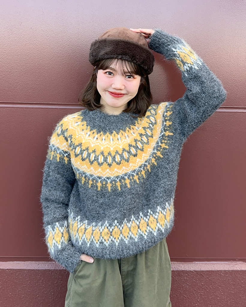 レトロノルディックニット