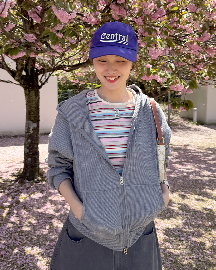 ワッフルダブルジップパーカー